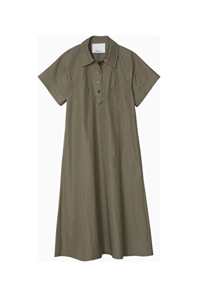 3.1 Phillip Lim Poplin Trapeze Design Women's Shirt Dress