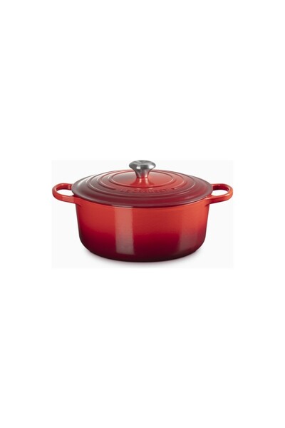 Le Creuset وعاء طهي دائري فاخر من الصلب المصبوب مقاس 28 سم
