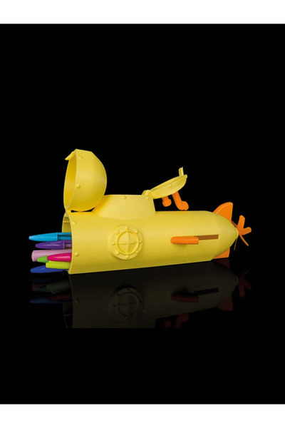 Etka Dizayn Yellow Submarine Design Pen Holder – Fun and Decorative Desktop O...