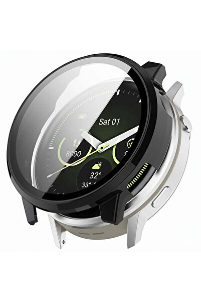 Techsuit Θήκη Smartwatch για Garmin Venu 4 45mm, Techsuit, μαύρο - μαύρο