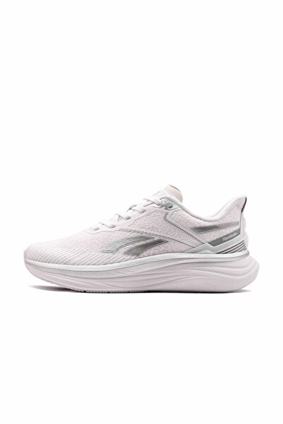 Reebok Women's White Sports Shoes Lace-Up Casual Walking Sneaker with Gray De...