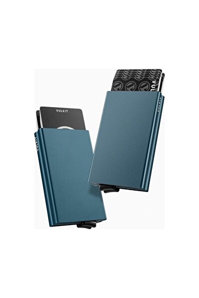 VULKIT Rfid Nfc Protected Metal Dual Card Minimal Men's Card Holder Wallet