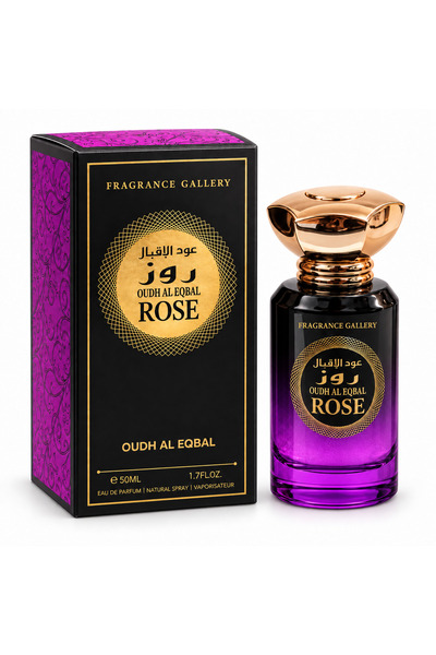 Fragrance Gallery Oudh Al Eqbal Rose Eau de Parfum 50ml, Rose & Oudh Fragranc...