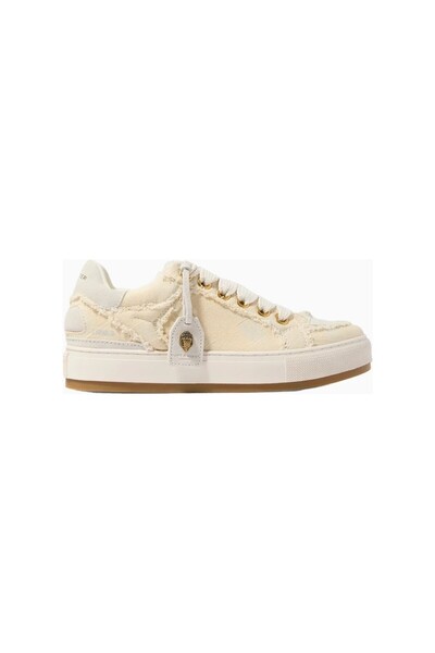 Kurt Geiger Southbank Tag Denim Luxury Casual Style Women's Sneakers S