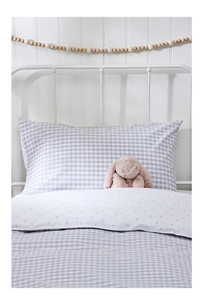 THE WHITE COMPANY Double-Sided Organic Cotton Plaid Children's Pillowcase