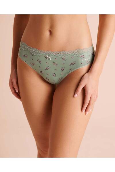 La Vie en Rose Super Soft Lace Trim Bikini Panty