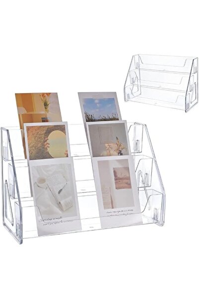 KASTWAVE Trading Card Display Stand, Clear Sports Card Organizer, Cards Stora...