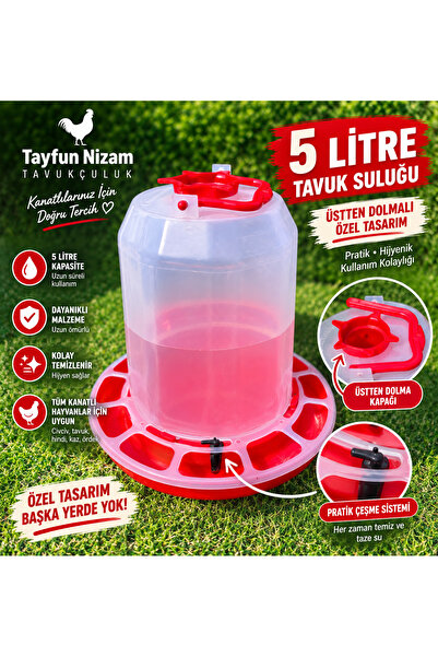 5 LT TAVUK SULUĞU ÜSTTEN DOLUM