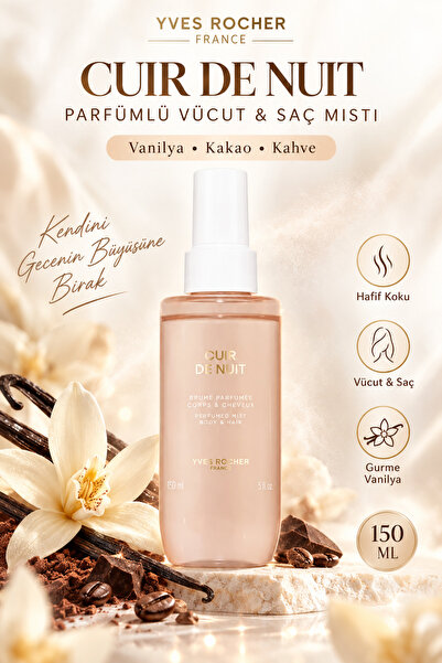 Yves Rocher Vanilya Ve Kakao Özlü Parfümlü Vücut Ve Saç Spreyi - Amber Notalı...