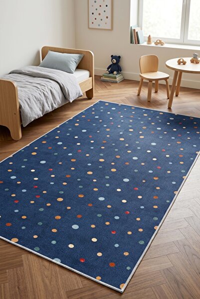 West Home Oyun halısı makinede yıkanabilir kaymaz taban leke tutmaz çocuk odası halısı