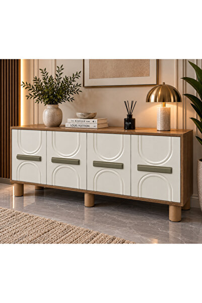 RUHAT METAL LİA 4 Kapaklı MDF Konsol