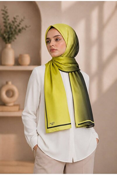 Dimoi Kids Women's Gradient Patterned Scarf Color Transition Stylish Casual H...