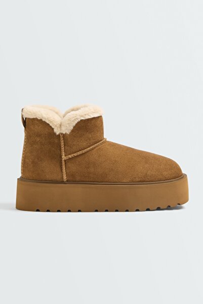 Oysho Deri platform bota