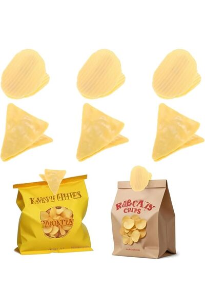 ASKIND 8 Pcs Funny Potato Chip Clips, Cute Food Bag Clips for Snacks, Cereal ...