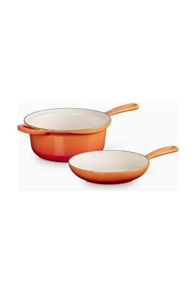 Le Creuset وعاء طهي من الحديد الزهر 2 في 1 سعة 2.3 لتر من سيجنتشر