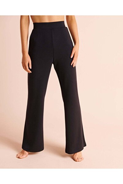 La Vie en Rose Double-knit Straight-leg Pants