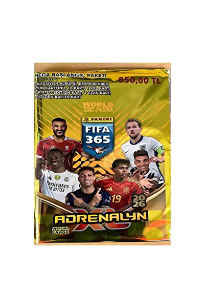 FIFA 365 2026 Adrenalyn Kart Mega Başlangıç Paketi