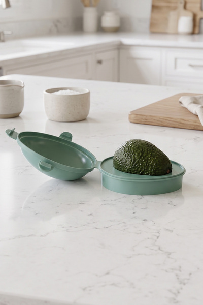 Kitchen Life Kilitlenebilir Kapaklı Avokado Saklama Kabı Ve Beslenme Kabı