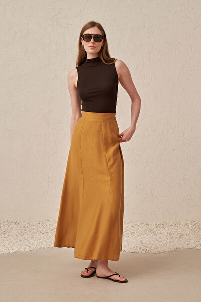 ALLDAY Flared skirt with ruffles