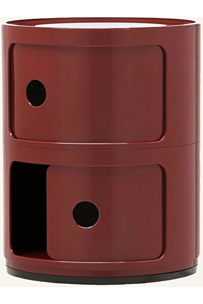 KARTEL Modular Cylindrical Drawer Storage Unit,2 Compartment