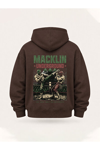 macklin Unisex Γυναικεία Ανδρικά Φούτερ με κουκούλα Underground Design με στά...