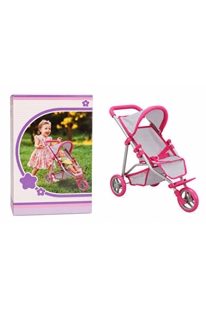 Salmore 9614 3 Tekerlekli Pembe Gri Puset