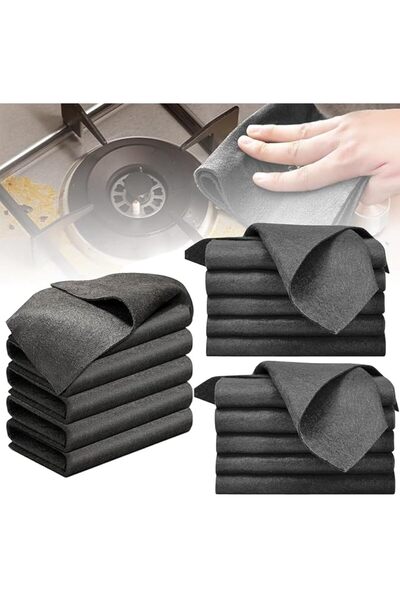 Tazweeq Microfiber Cleaning Cloths, Lint-Free Streak-Free Glass Towels, Reusa...