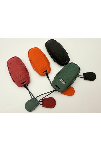 Audi Husa Protecție Cheie – Microfibră Premium Tip Alcantara A4, A5, A6, A7, Q5, Q7, Q8