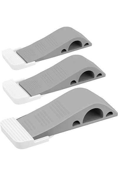 GENERAL Rubber Door Stopper Security Door Stop Wedge- 3 Piece Door Wedge For ...