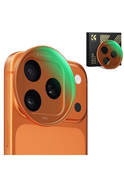 K&F CONCEPT iPhone 17 Pro Max/17 Pro için Geçmeli CPL Filtre - Nano-X Serisi