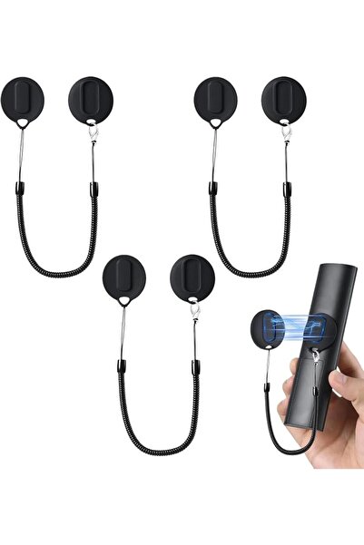 KOWVOWZ 3PCS Magnetic TV Remote Leash Holders, Wall-Mount Adhesive Organizer ...