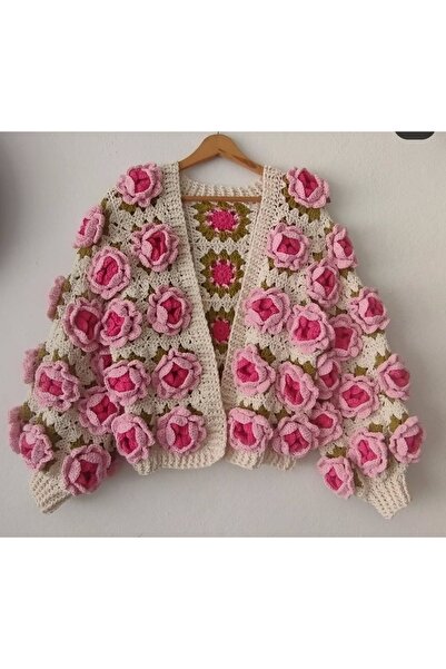 Freya GÜLLÜ 3D PAMUKLU HIRKA