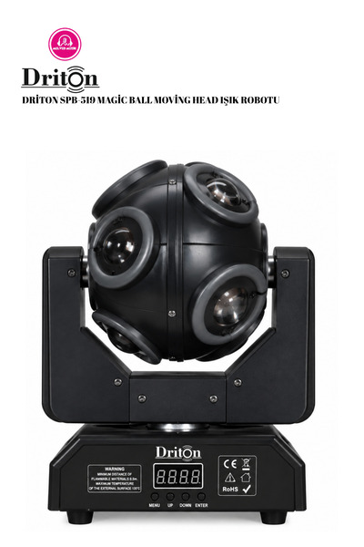 DRİTON SPB-519 Magic Ball Moving Head Robot Işık LED Sahne Düğün Disko Efekt ...