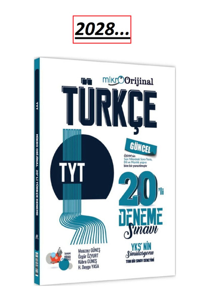 Orijinal Yayınları 2028 Mikro Orjinal TYT Türkçe 20 Li Deneme Sınavı / Güncel...