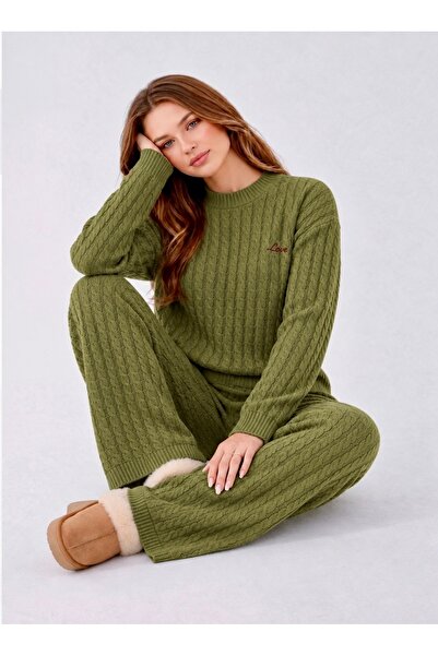TOFAN TRİKO ΠΛΕΚΤΟ OVERSIZE Άνετο ΣΕΤ