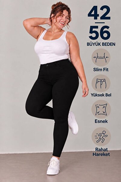 nd jeans New Season Premium Plus Size High Waist Flexible Slim Fit Narrow Leg...
