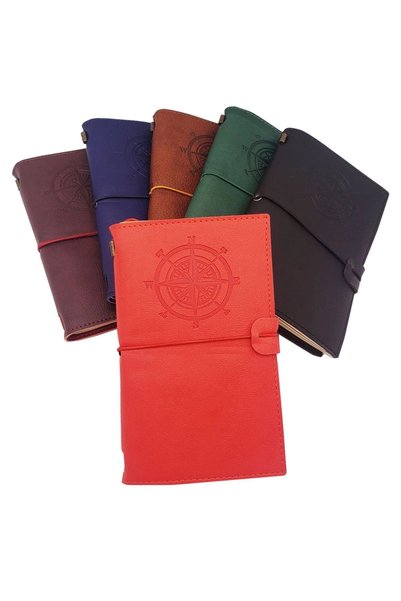Lovesta Home Leather Compass Notebook