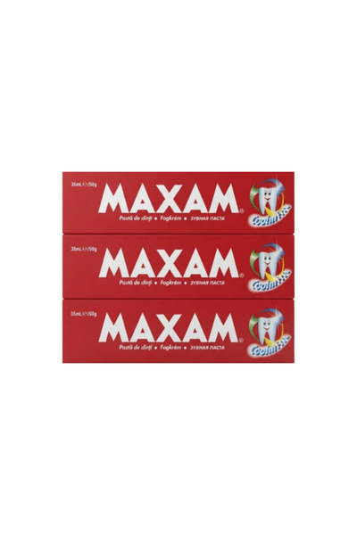 MAXAM Σετ 3 τεμαχίων Οδοντόκρεμα 50γρ Δροσερή Μέντα