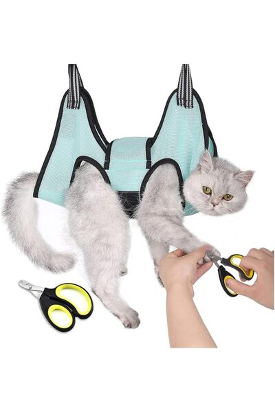 LinJie Pet Grooming Hammock, with Safety Belt for Nail Clipping Grooming, Pet...