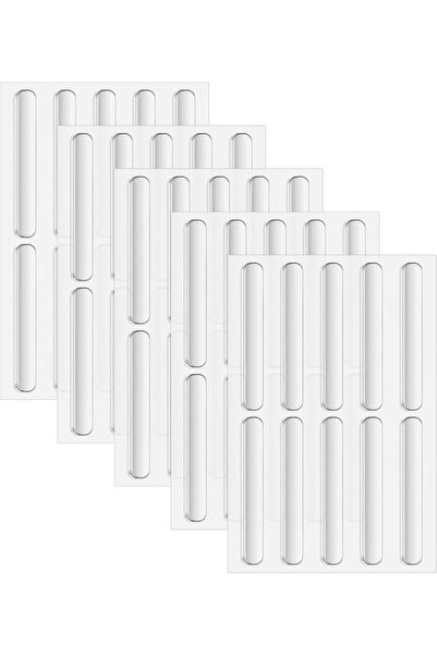 TERRIFI Cabinet Door Bumpers, 50PCS Self-Adhesive Silicone Rubber Stoppers fo...