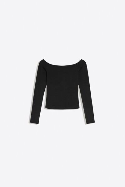 Bershka Bardot yaka uzun kollu tişört