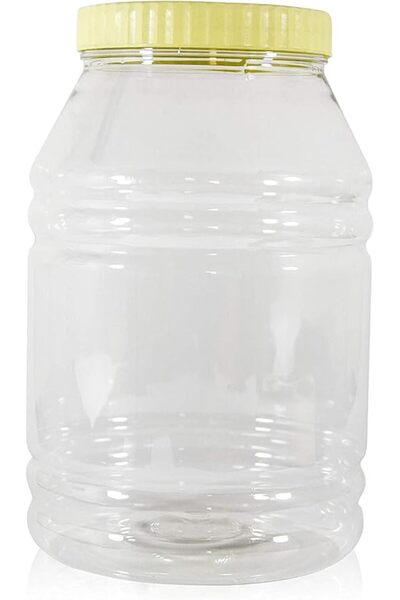 SunPet Alsaqer Round SpiceJar/Pet Jar/Plastic Round Food Storage Jar 5000 ml ...