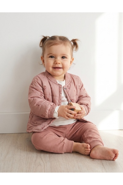 MiniKids Σετ 3 τεμαχίων Daiana, ροζ σταχτοπανίδα