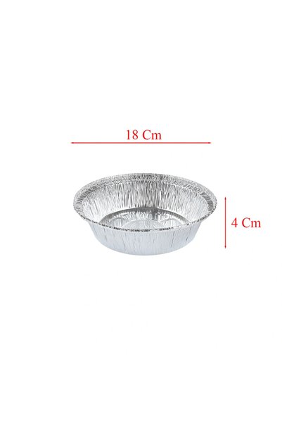 RITCO كرتون صحن قصدير مقاس 2 دائري بالغطاء (600صحن/الكرتونة)