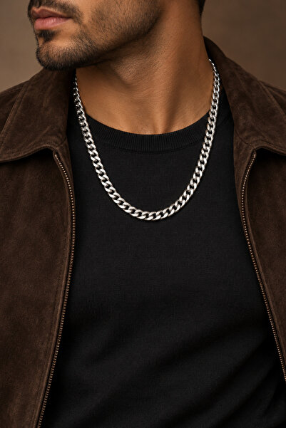 laria jewelry Thick Gourmet Chain Stainless Steel Men's Necklace