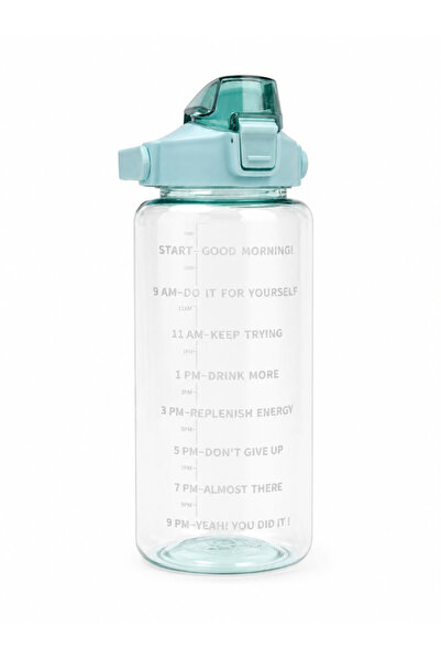 TOY LAND 2000ML Motivational Water Bottle with Time Marker, Leakproof Locking...