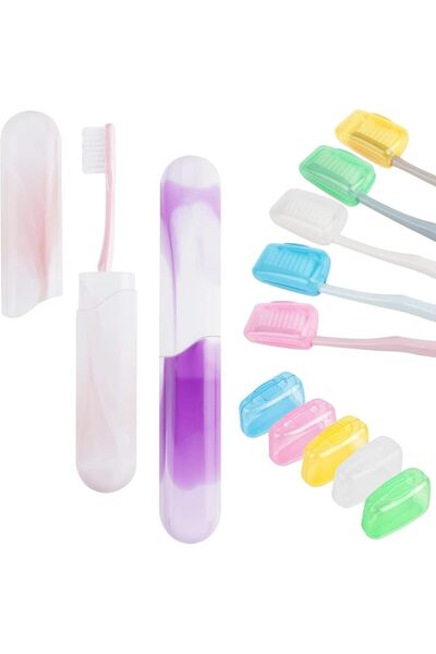 INSFIT Travel Toothbrush Case – 2 Pcs Halal-Friendly Portable Breathable Toot...
