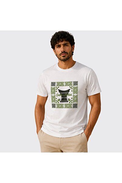 Giordano Men's Slim Fit Saudi National Day Print Tee