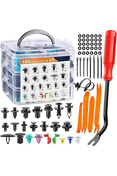 U-HOOME U HOOME Car Retainer Clips 725 PCS Car Door Panel Trim Clips Kit,23 M...