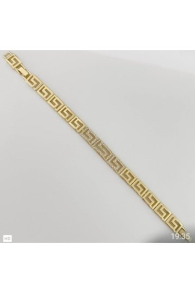 Rostil Efect Brățară Premium Versatilă – Motiv Grecesc (Meandru) și Cristale Strălucitoare